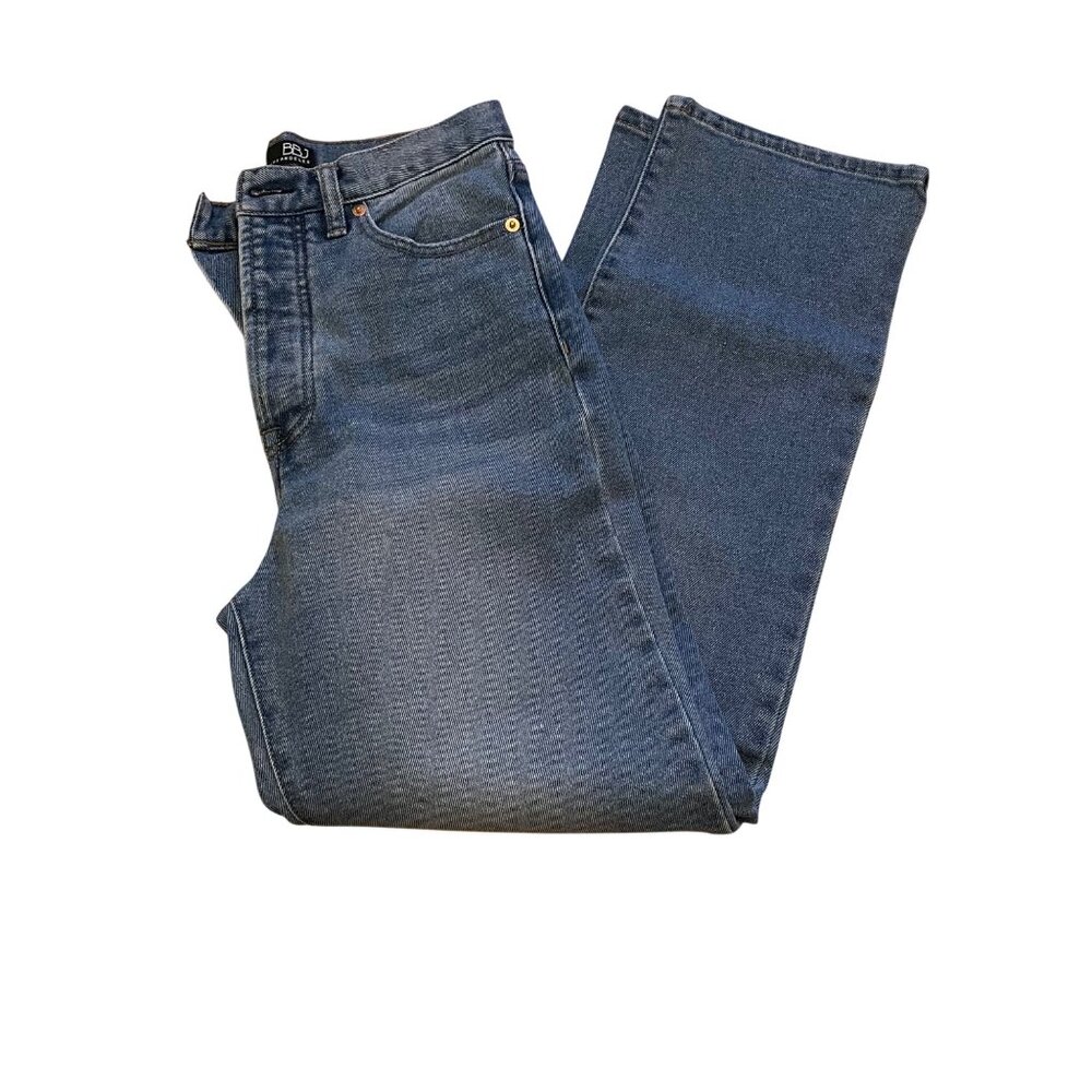High-Waisted Womens Blue Denim Jeans By BBJ Los Angeles Sz 3/26 Button Fly & Bac - Picture 3 of 10